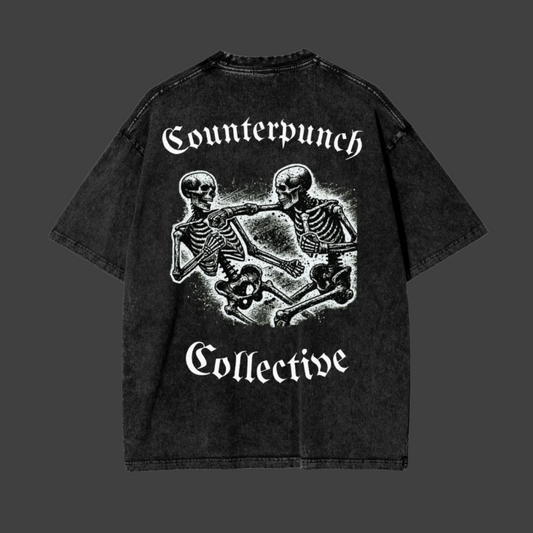 Bones Snow Washed Oversized Tee