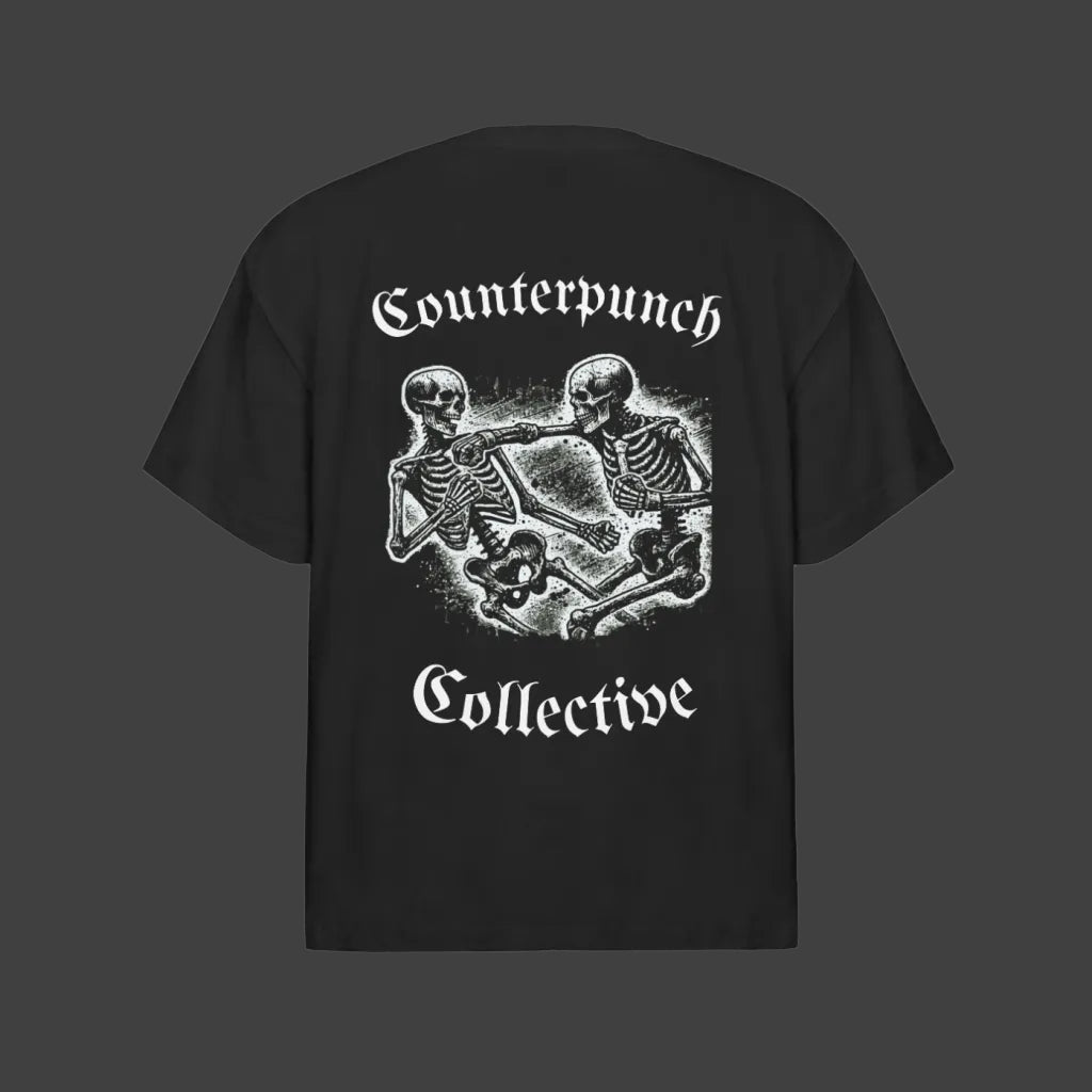 Cotton Oversized Bones Tee - Counterpunch Collective